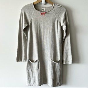 Mini Boden Metallic Knit Sweater Shift Dress G